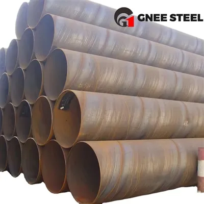 나선형 강관의 용접 심 처리